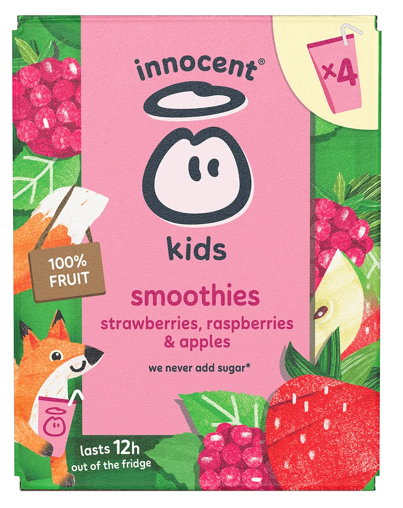 Innocent Kids smoothie strawberry raspberry 4st