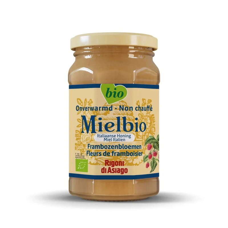 Mielbio Framboos creme honing bio 300 gram