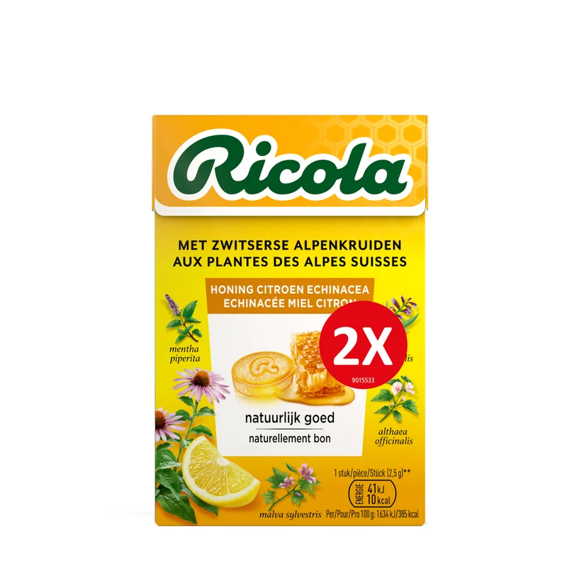 Ricola Honing Citroen Echinacea Doosje