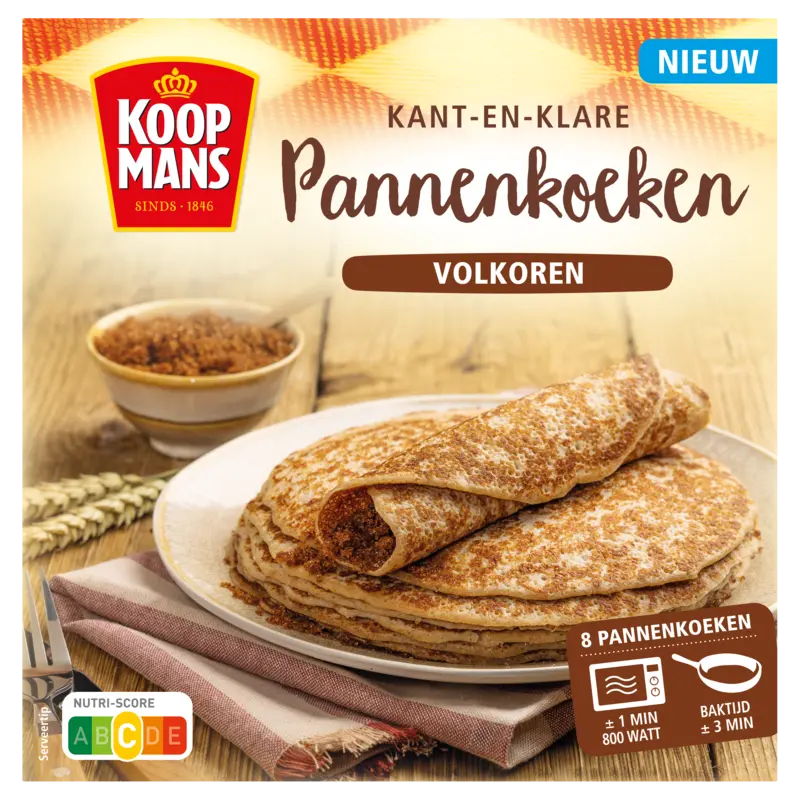 Koopmans Pannenkoeken volkoren kant-en-klaar