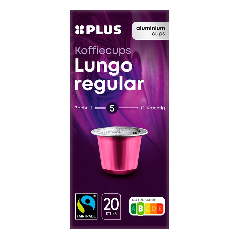 Koffiecups lungo regular Fairtrade