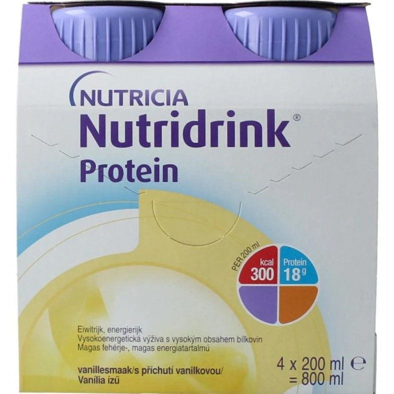 Nutridrink Protein vanille 200ml 4 stuks