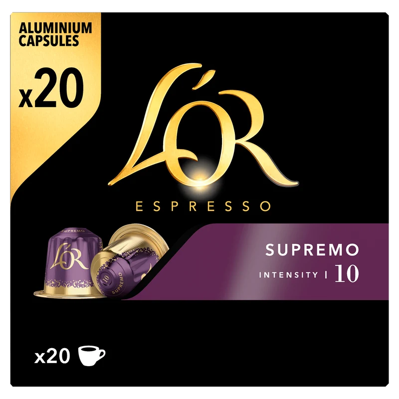 L'Or Espresso capsules supremo sterkte 10