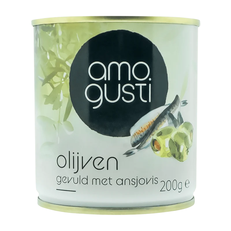 Amogusti Olijven gevuld met ansjovis