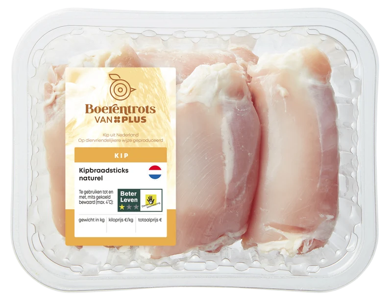 Boerentrots Kipbraadsticks naturel