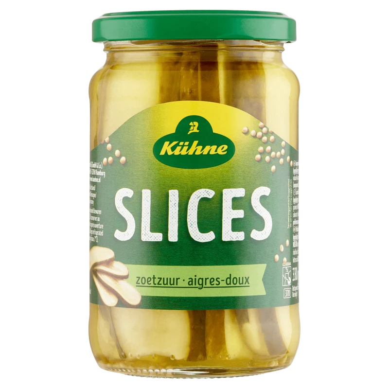 Kuhne Augurken slices zoetzuur