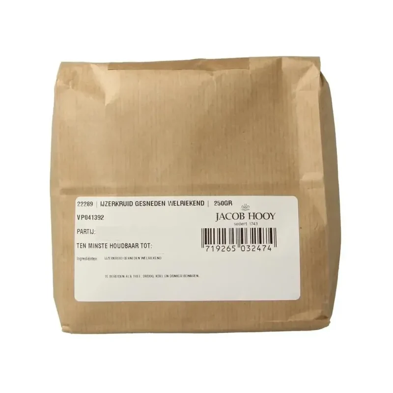 Jacob Hooy IJzerkruid verveine gesneden welriekend 250 gram