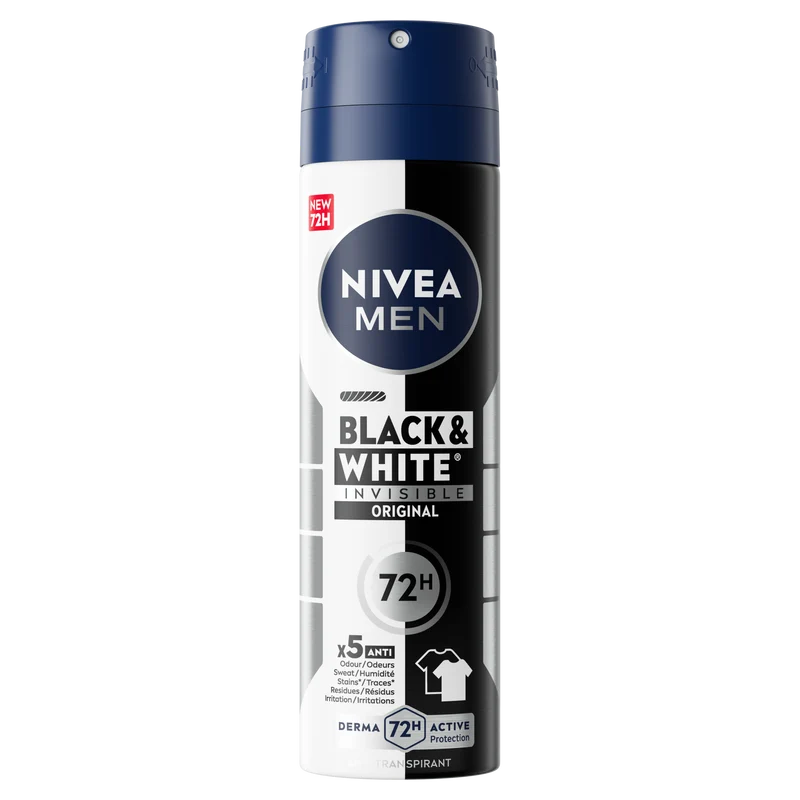 Nivea For Men Deo spray invisible black&white