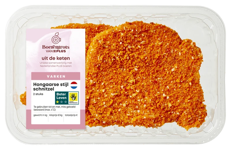 Boerentrots Schnitzel Hongaarse stijl 2st