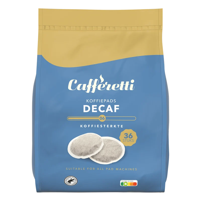 Caffèretti Koffiepads decaf