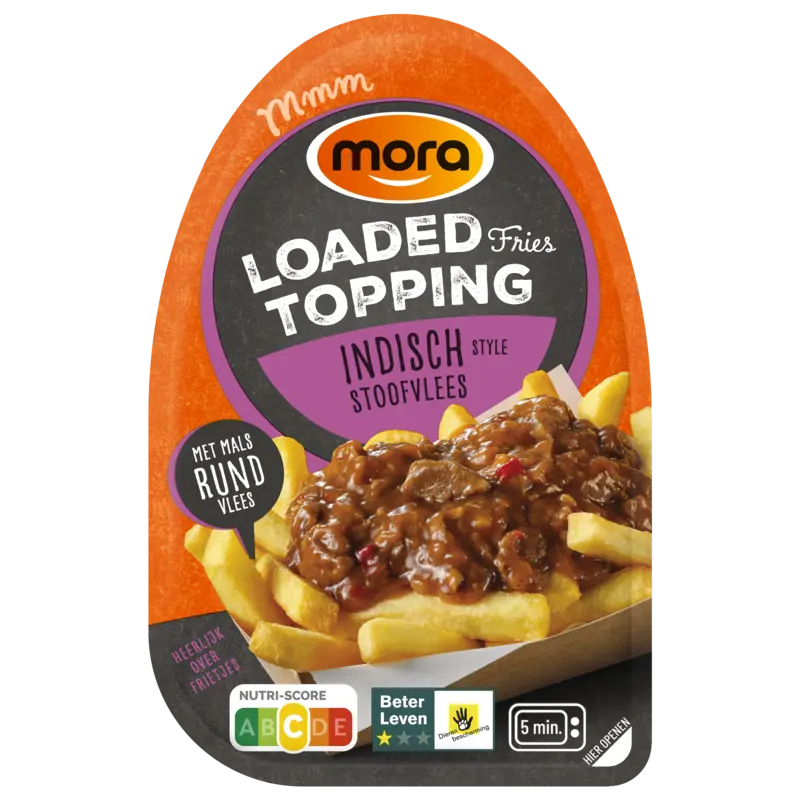 Mora Loaded friet Indische stoof