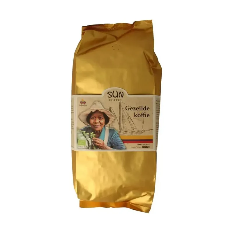 Sun Coffee Gezeilde koffiebonen dark roast