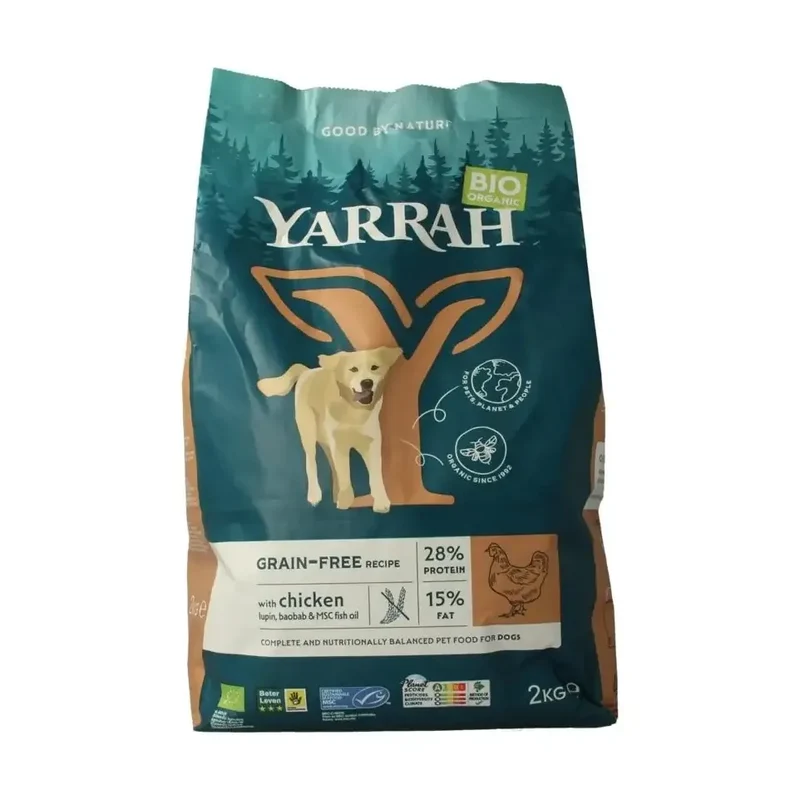 Yarrah Hondenvoer grainfree biologisch