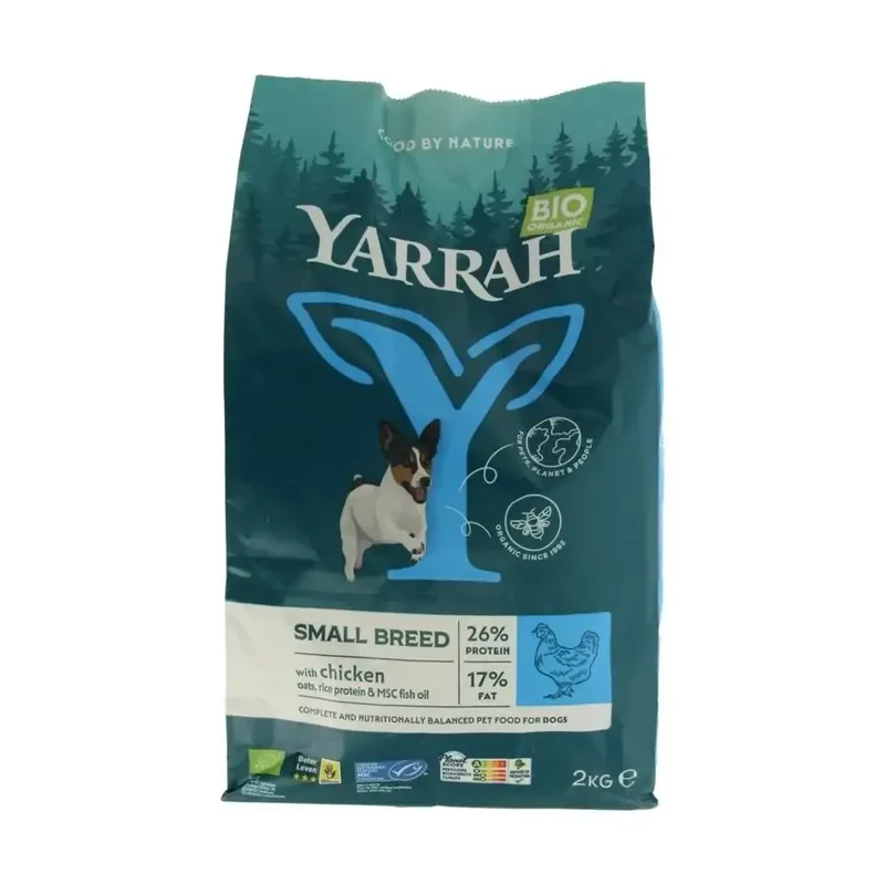 Yarrah Adult Small Breed met kip biologisch MSC