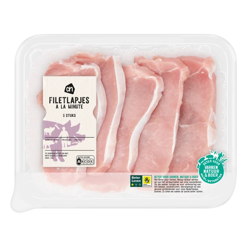Filetlapjes à la minute naturel