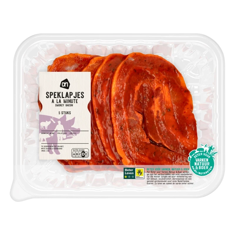 Speklapjes à la minute smokey bacon