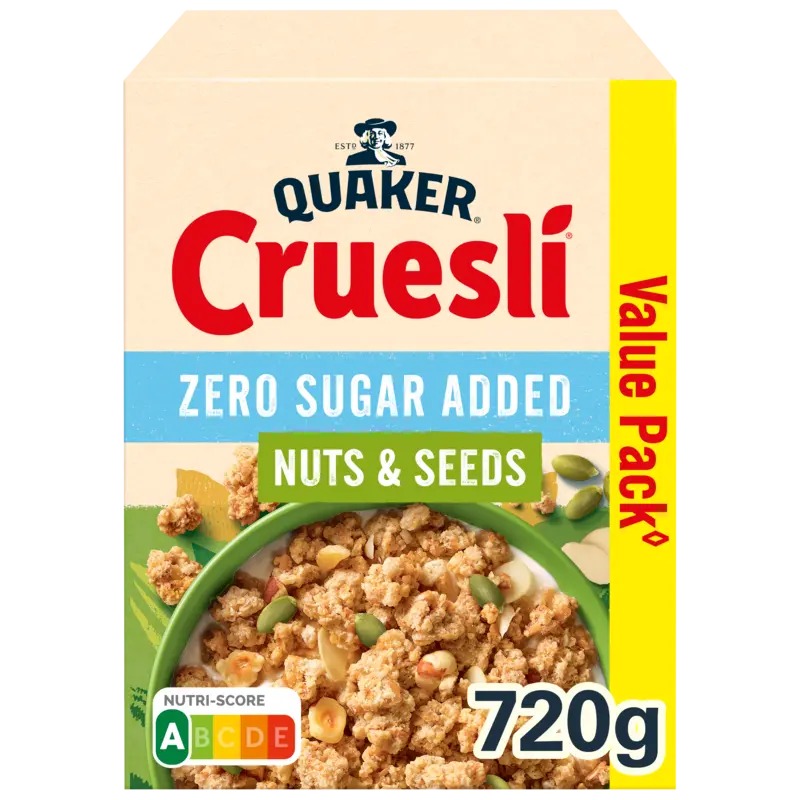 Quaker Nuts & seeds zero sugar added