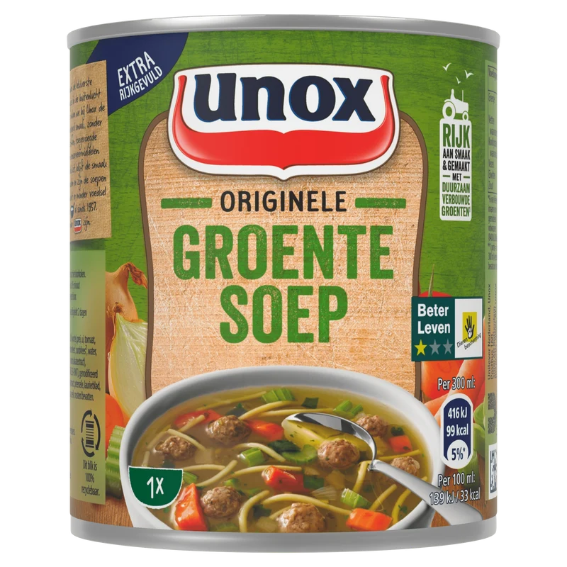 Unox Soep in blik originele groentesoep