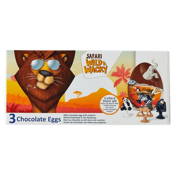 BIP Safari Chocolate Eggs 3-pack