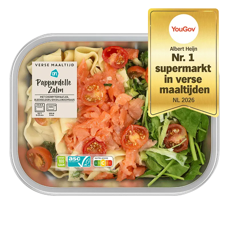 Verse maaltijd pappardelle zalm