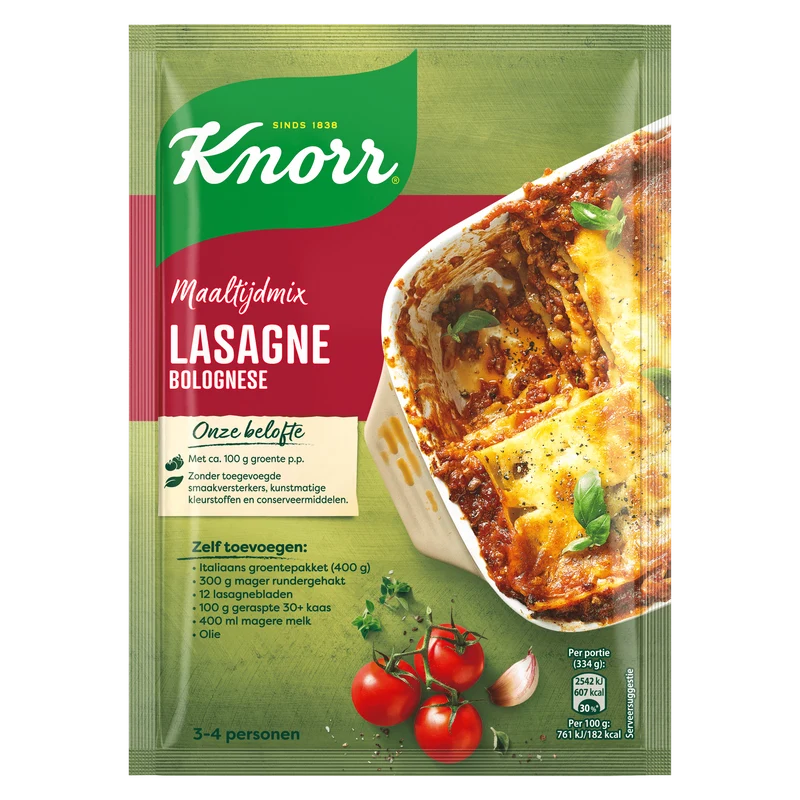 Knorr Maaltijdmix Lasagne Bolognese