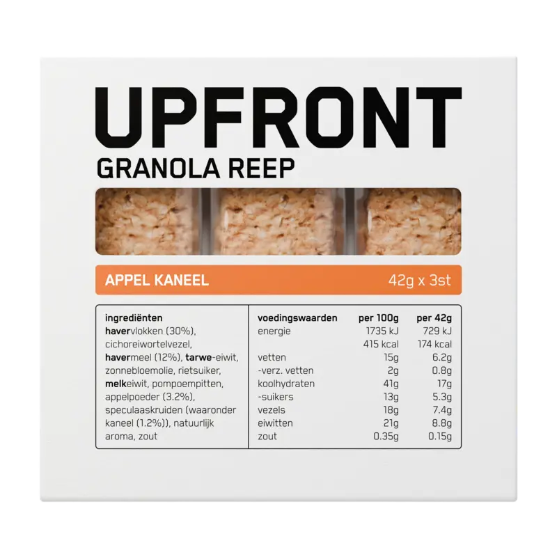Upfront Granola reep appel kaneel smaak