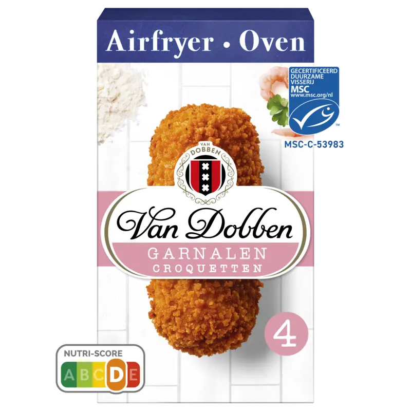 Van Dobben Oven en airfryer garnalen croquetten
