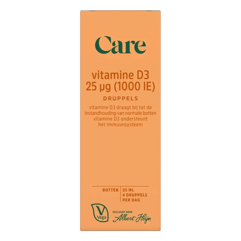 Care Vitamine D3 25µg druppels
