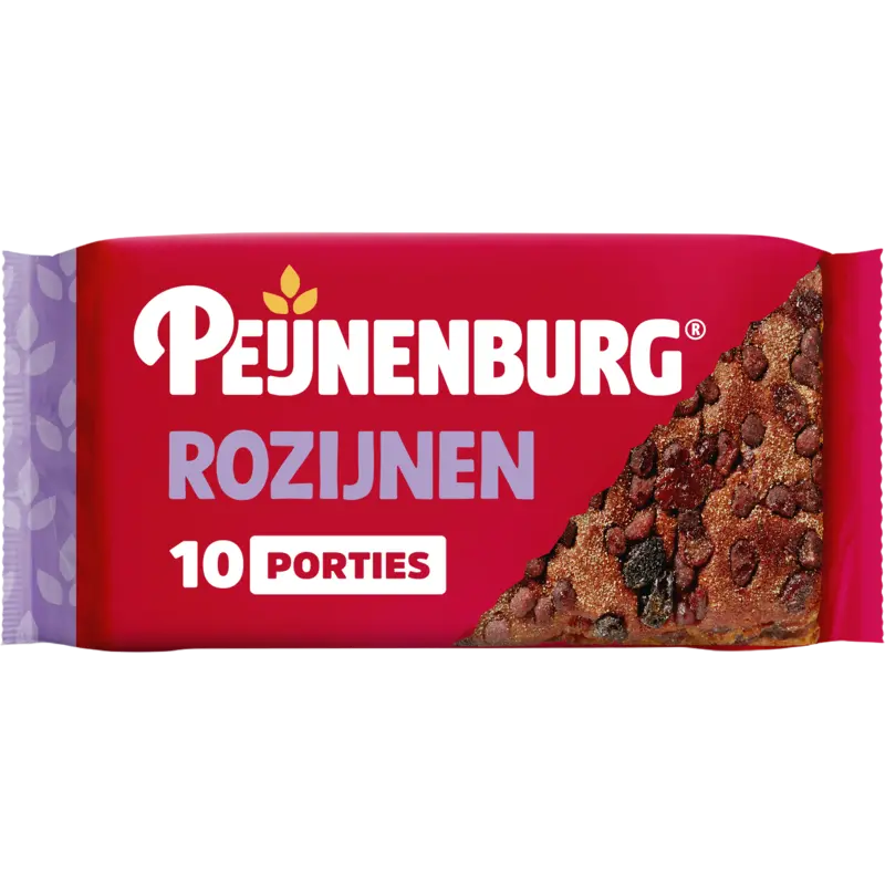 Peijnenburg Ontbijtkoek rozijnen ongesneden