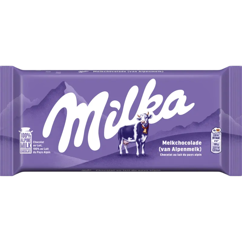 Milka Reep melkchocolade alpenmelk