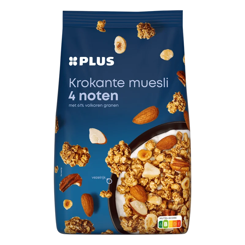Krokante muesli 4 noten