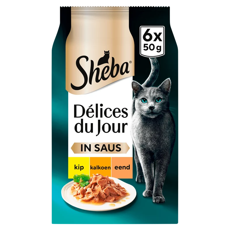 Sheba Délices du jour gevogelte in saus