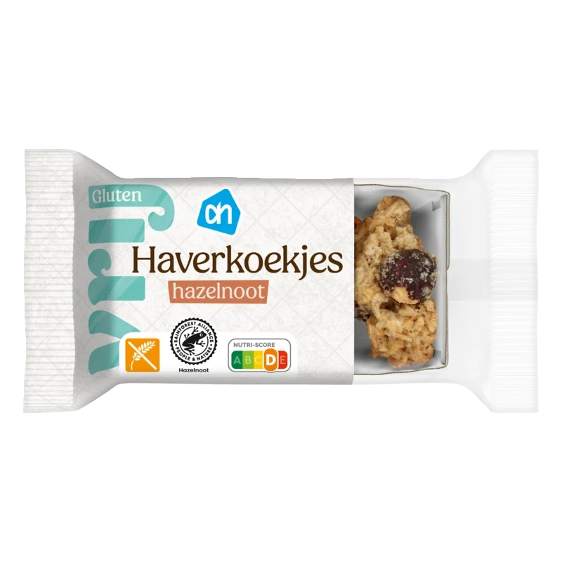 Glutenvrij Haverkoekjes hazelnoot