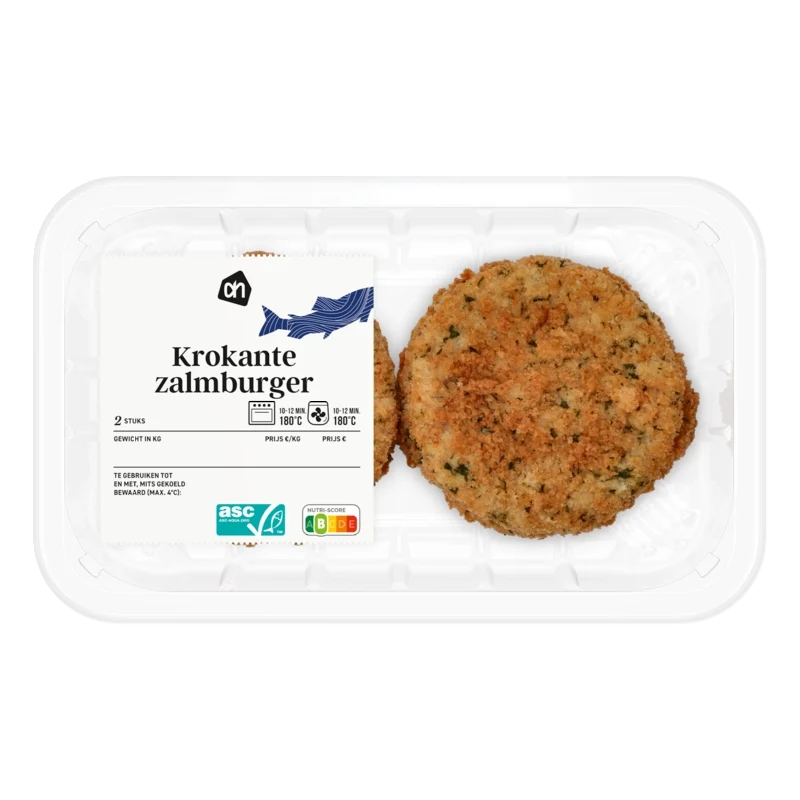 Krokante zalmburger