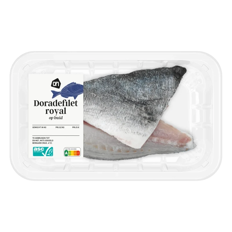 Doradefilet royal op huid