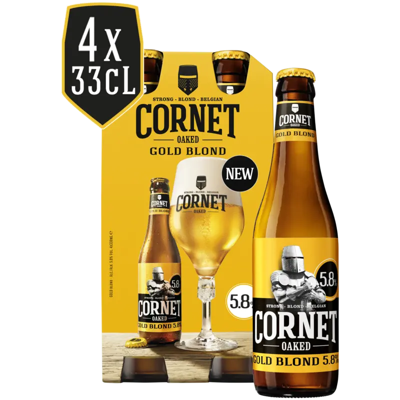Cornet Oaked gold blond 4-pack