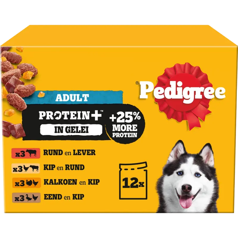 Pedigree Adult protein+ selectie in gelei