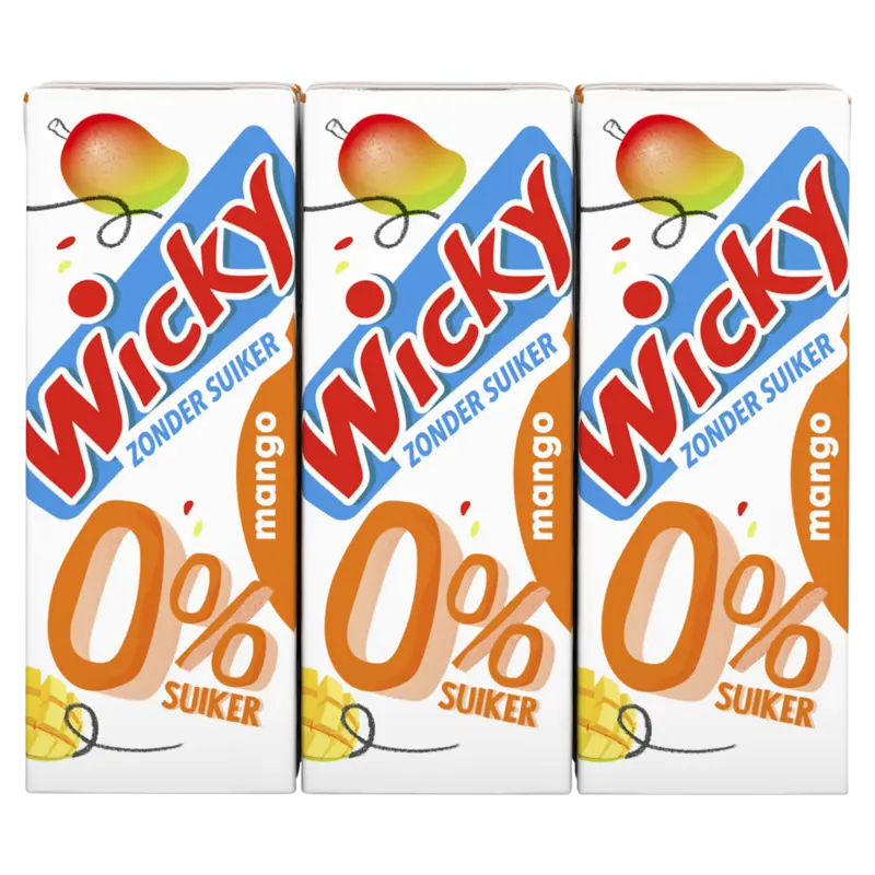 Wicky Mango 0% suiker 6-pack