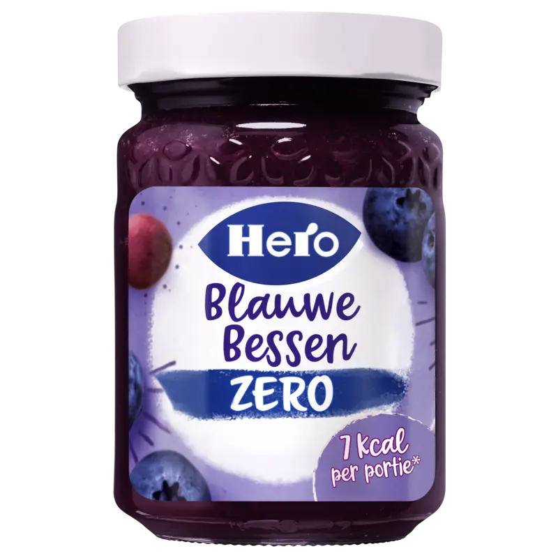 Hero Jam zero blauwe bessen