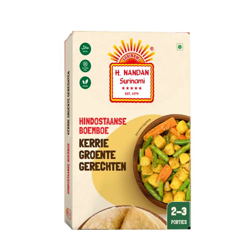 H. Nandan Hindostaanse boemboe kerrie groente