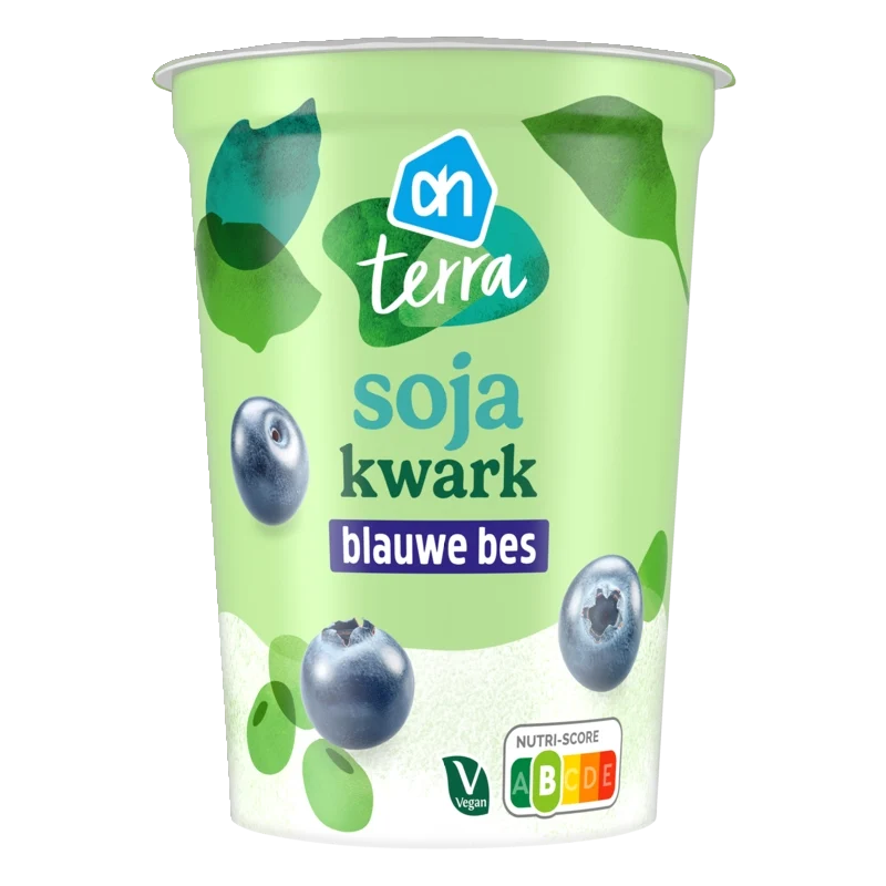 Terra Plantaardig soja kwark blauwe bes