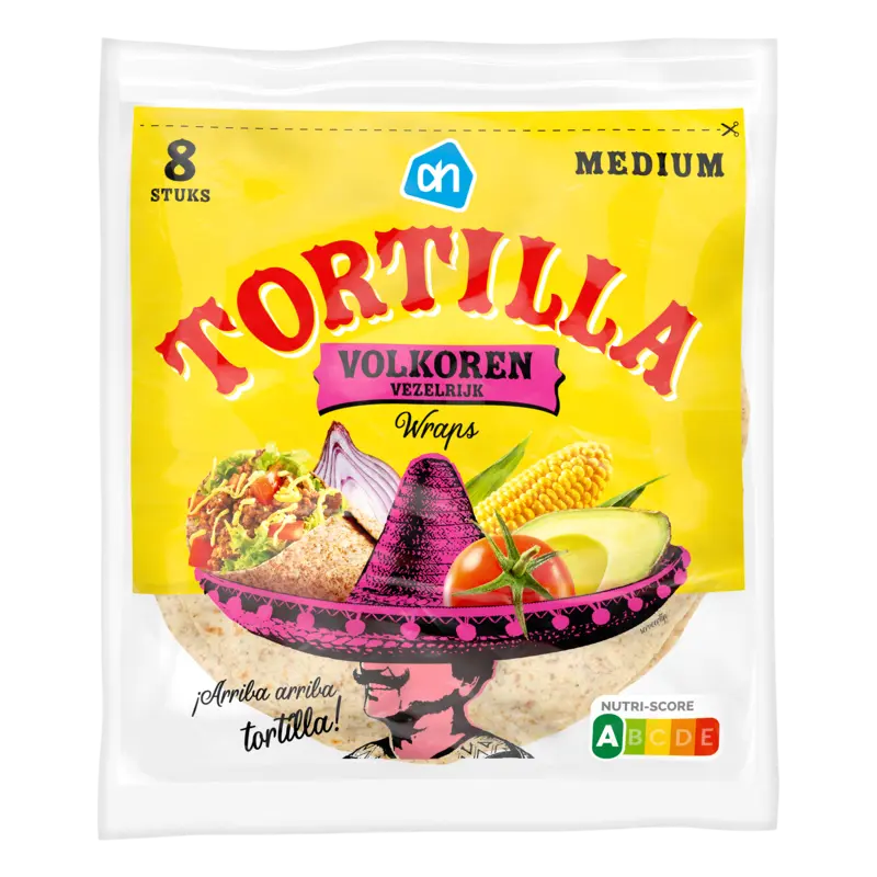 Tortilla volkoren wraps medium