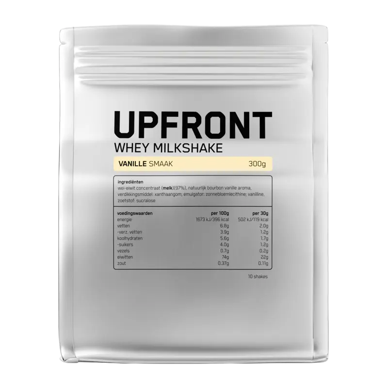 Upfront Whey milkshake vanille smaak