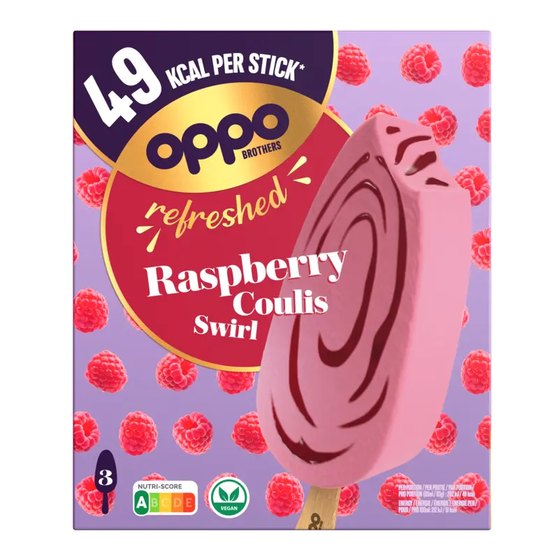 Oppo Brothers Refreshed raspberry coulis swirl
