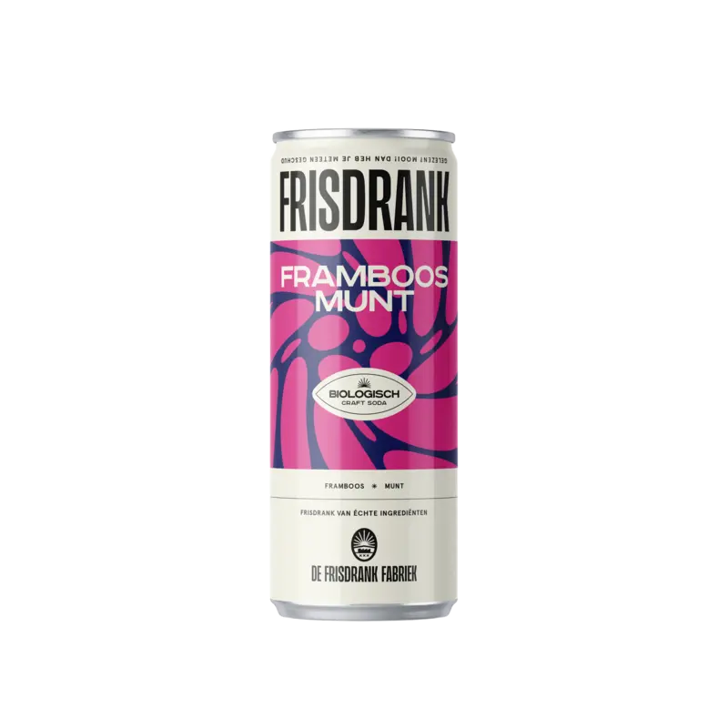 De Frisdrank Fabriek Framboos munt