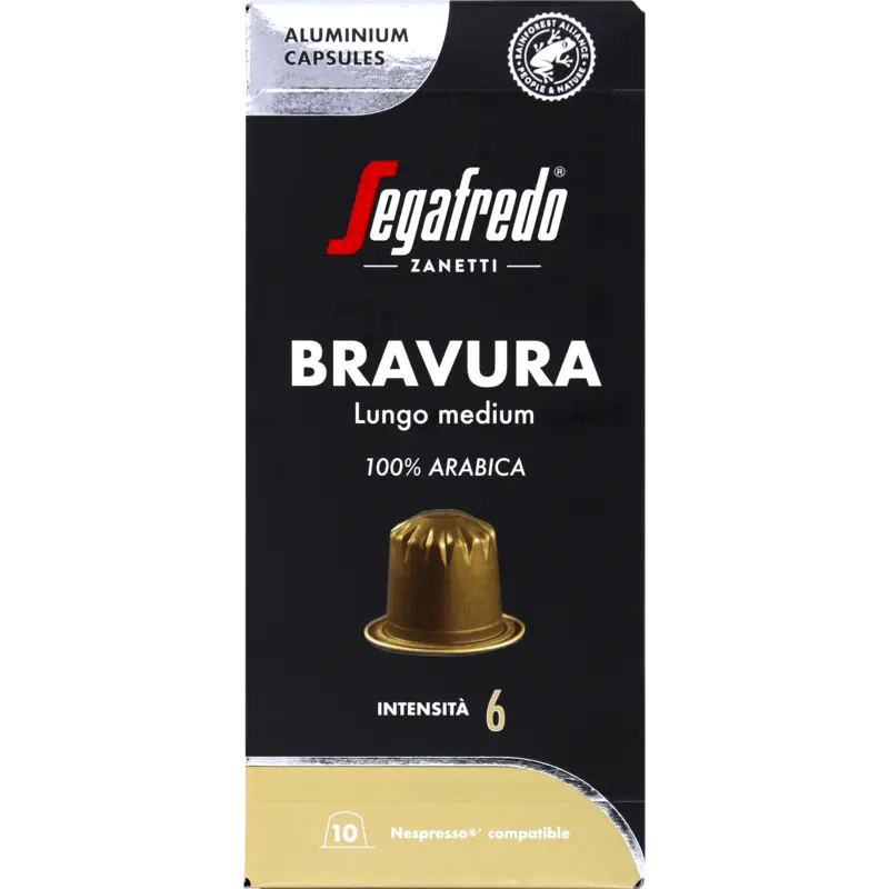 Segafredo Bravura lungo medium capsules
