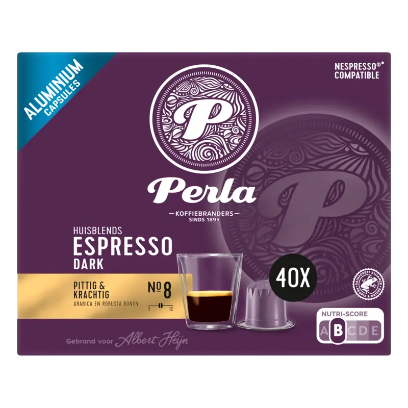 Perla Huisblends Espresso dark capsules