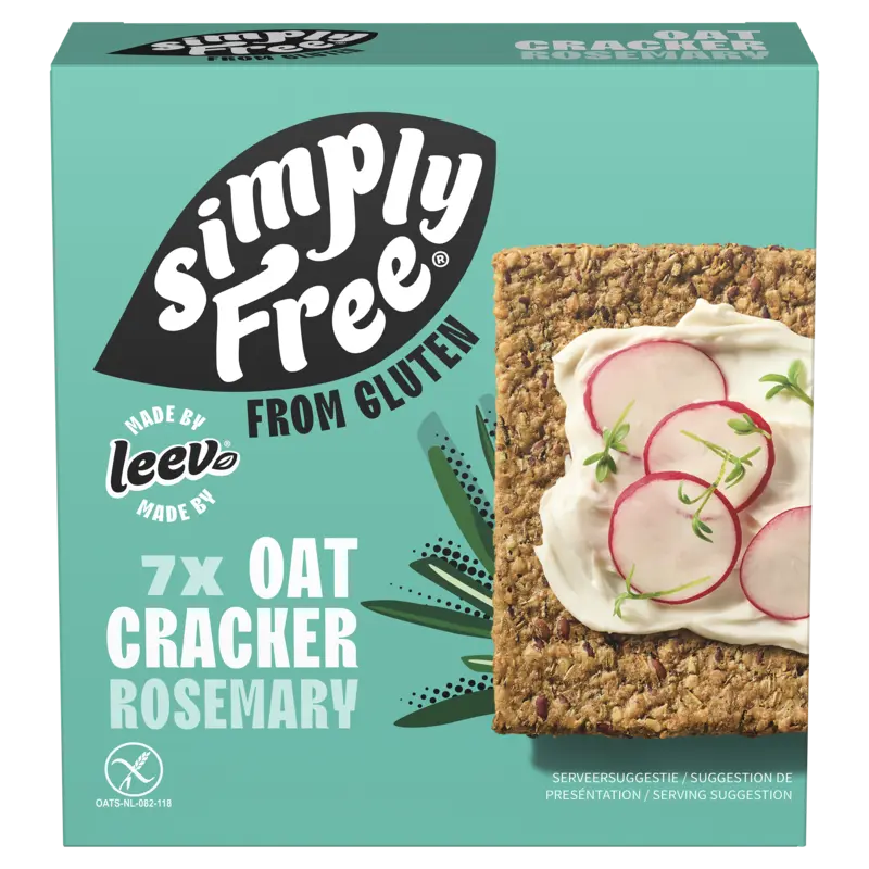 Leev Havercrackers rozemarijn glutenvrij