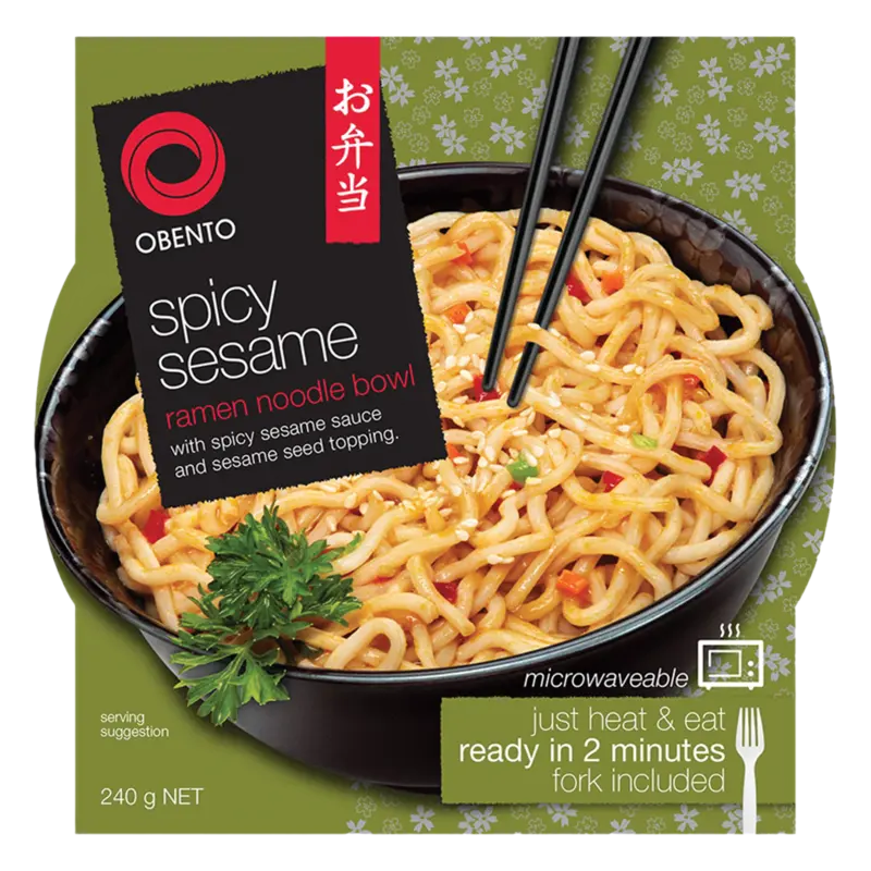 Obento Spicy sesame ramen noodle bowl