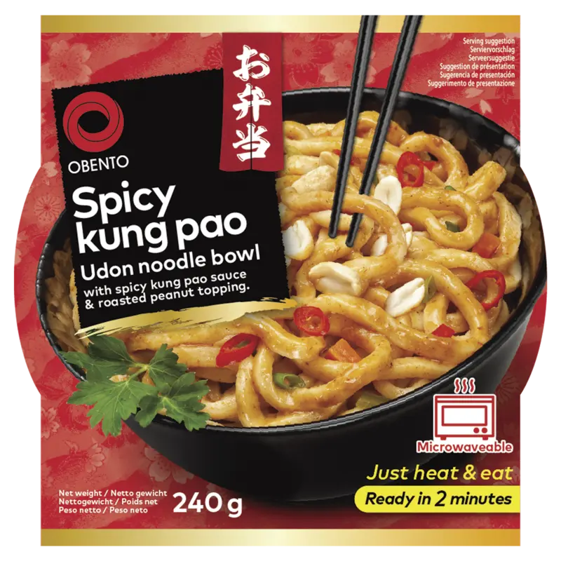 Obento Spicy kung pao udon noodle bowl